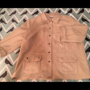 Alfred Dunner Beige Blazer Sz 18